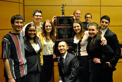 Mock Trial Assn. team and coaches